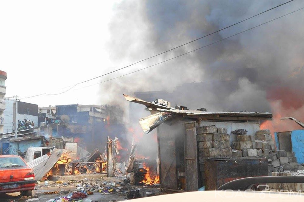 Côte d'Ivoire: Koumassi, un incendie du à  un court-circuit ravage une cinquantaine de baraques au Remblais
