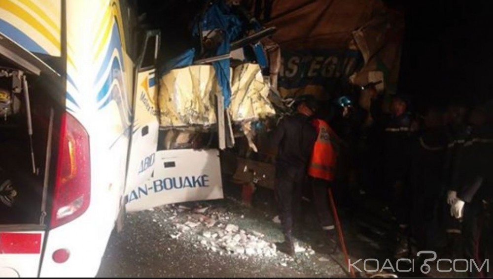Côte d'Ivoire: Une collision entre un minicar  et un camion fait 2 morts et une vingtaine de blessés