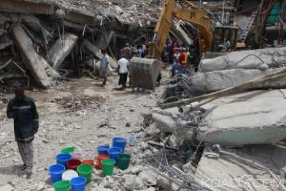 Nigeria: Un immeuble en construction s'effondre à  Lagos, au moins 15 morts