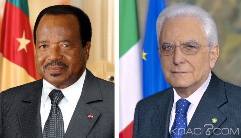 Cameroun: En visite d'Etat,  Sergio Mattarella reçu à  Yaoundé par Paul Biya