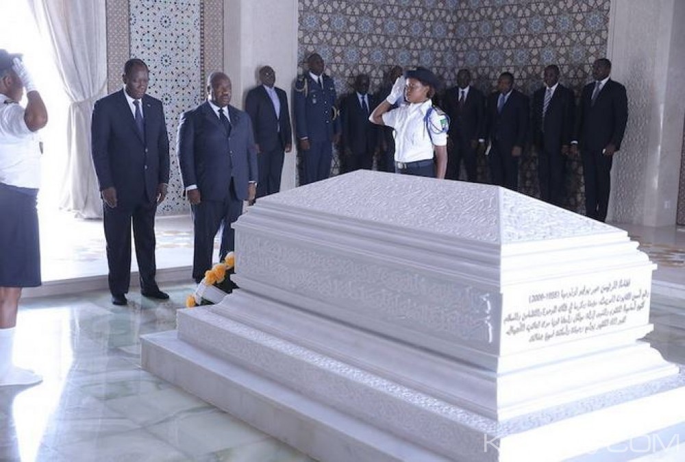 Côte d'Ivoire: Ouattara à  son arrivée à  Franceville: «Je suis venu rendre hommage à  mon père Bongo»