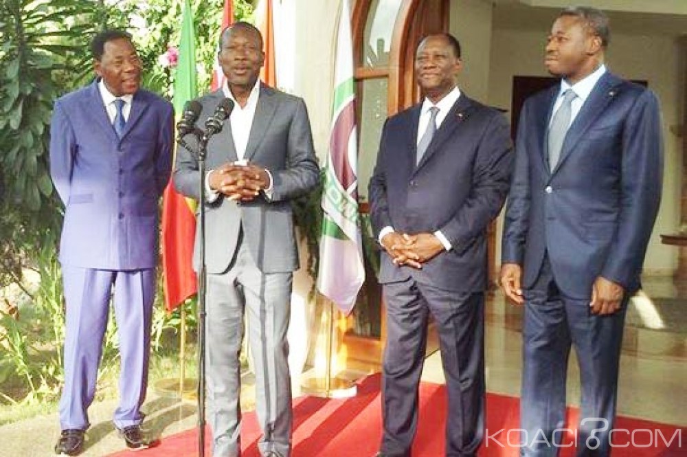 Bénin: Talon et Yayi font la paix chez Ouattara en présence de Faure