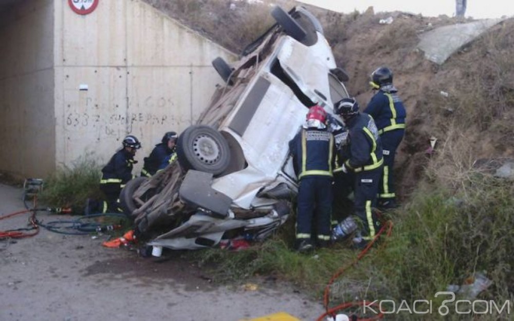 Maroc: Cinq marocains meurent dans un grave accident en Espagne