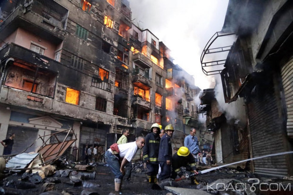Egypte:  81 blessés légers  dans un gigantesque incendie au Caire