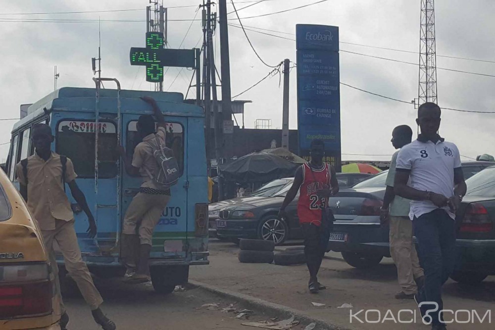 Côte d'Ivoire: Abobo, les élèves se transforment en apprenti gbaka