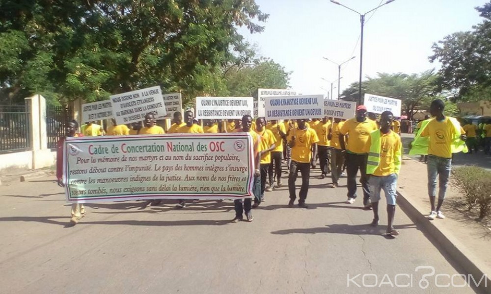 Burkina Faso: Des OSC protestent contre la vague de liberté provisoire accordée aux anciens dignitaires du régime Compaoré