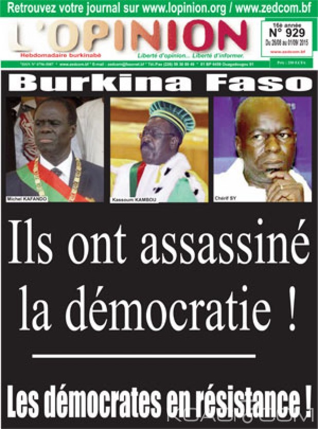 Burkina Faso: Le journal L'Opinion condamné à  payer 4,5 millions FCFA pour diffamation