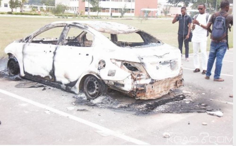Côte d'Ivoire : Affrontements « violents » entre policiers et étudiants, des blessés véhicules incendiés et des bureaux saccagés, mais  le calme est revenu au campus