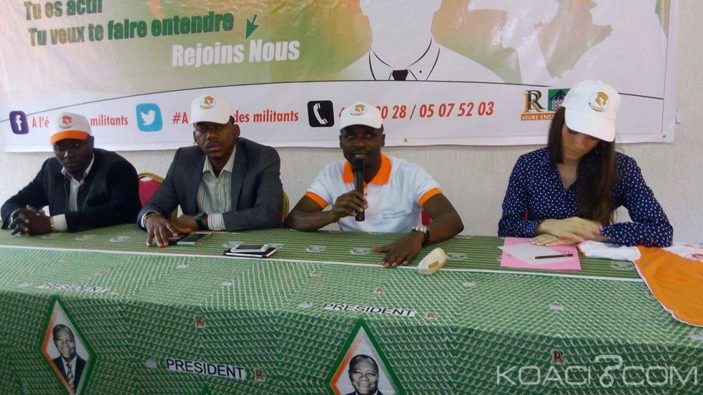 Côte d'Ivoire : RDR, les jeunes créent une plate-forme en vue de créer un contact entre militants et cadres