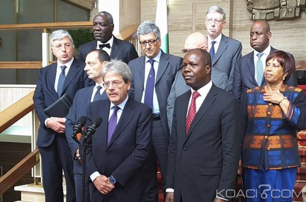 Côte d'Ivoire-Italie: En visite à  Abidjan, Paolo Gentiloni annonce la signature d'un accord cadre dans les domaines de l'économie et de la politique