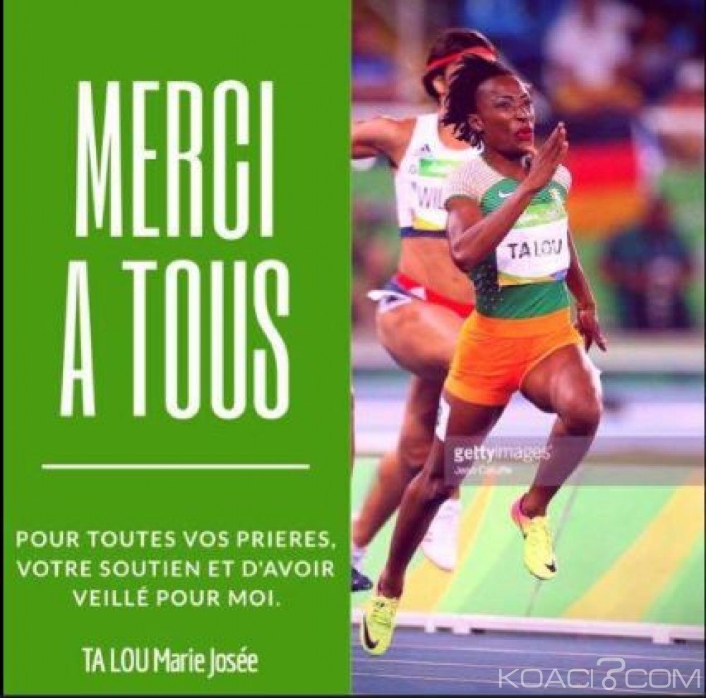 Côte d'Ivoire: JO 2016, Ta Lou reconnaissante aux  ivoiriens pour leur soutien