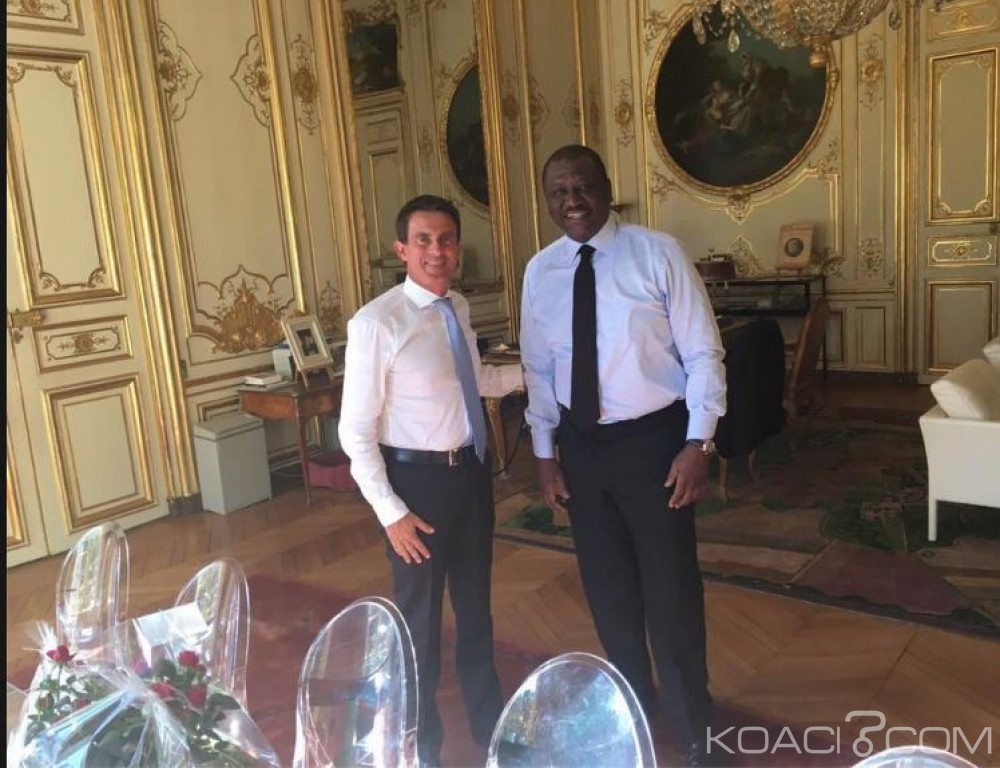 Côte d'Ivoire: En vacances à  Paris, Hamed Bakayoko a rencontré Manuel Valls