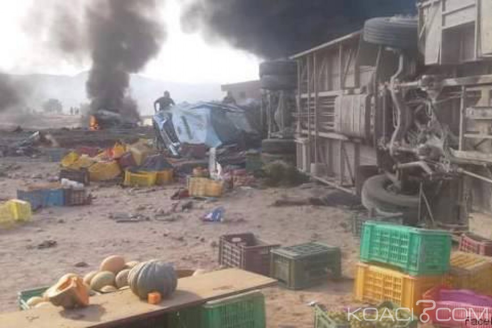 Tunisie:  Une collision entre un poids lourd et un bus fait 16 morts et 85 blessés