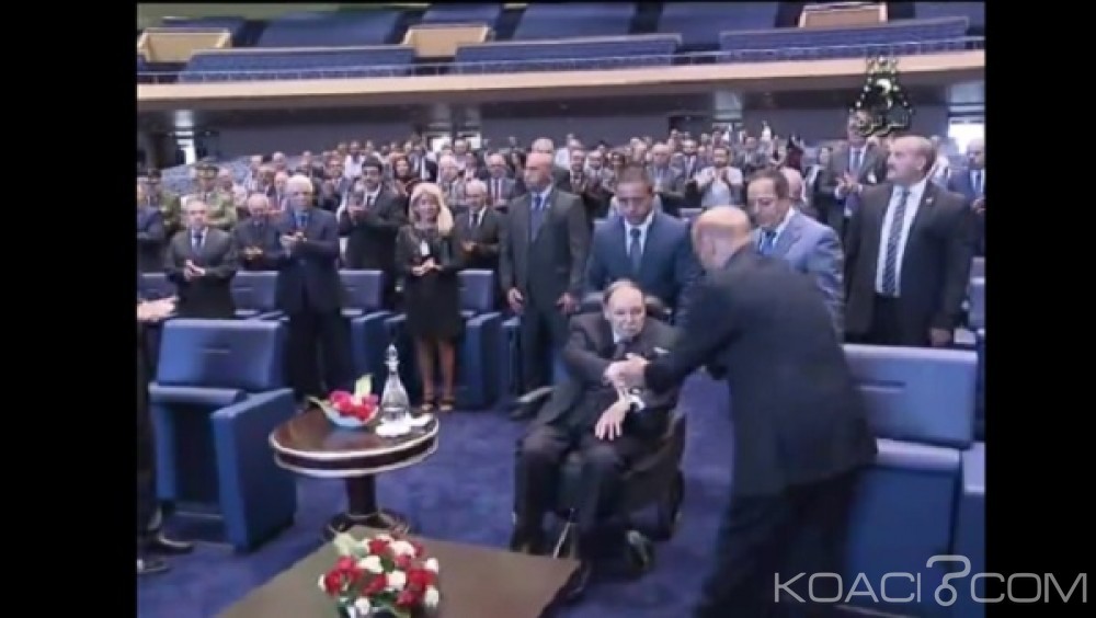 Algérie:  Affaibli, Bouteflika  fait une apparition en public pour une inauguration