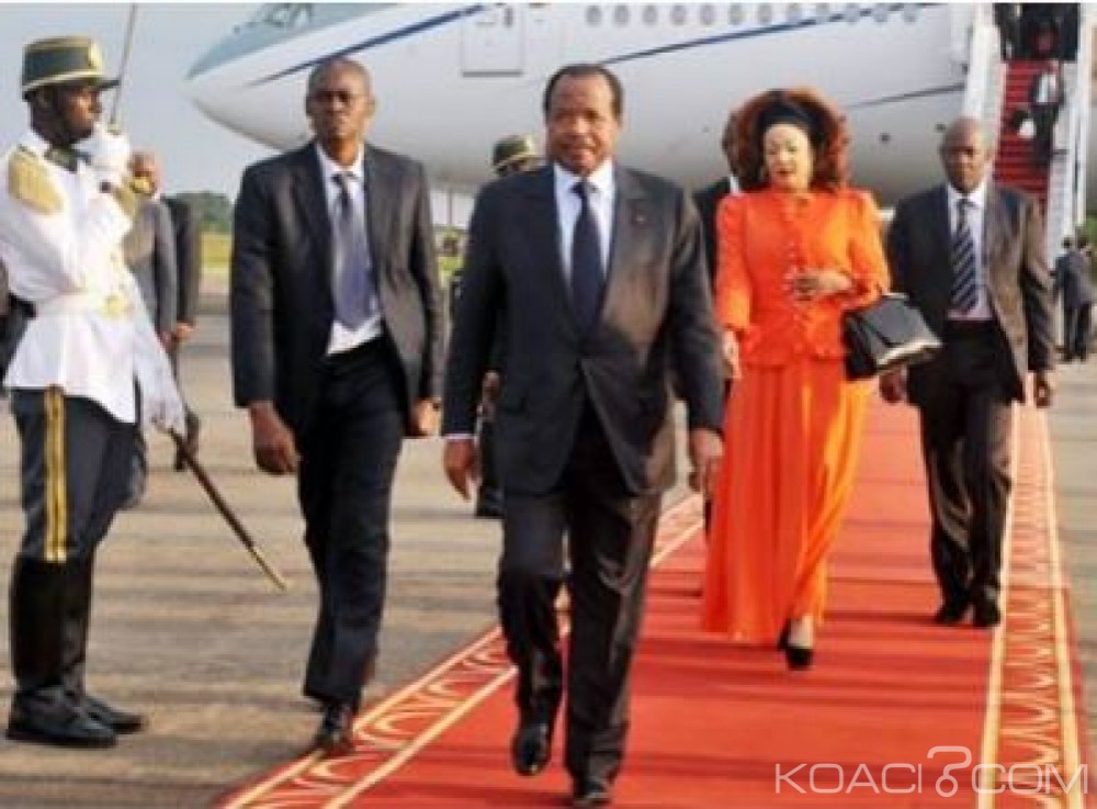 Cameroun: Parti en petit comité, Biya regagne Yaoundé avec son épouse