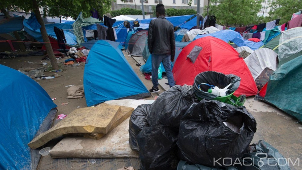 Afrique:  Un camp d'au moins 1500 migrants évacués  à  Paris