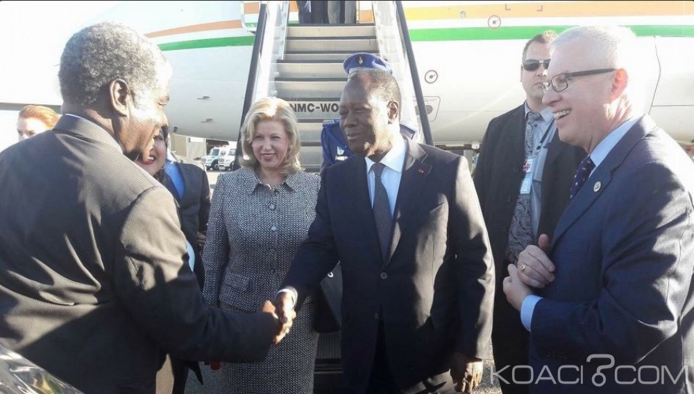 Côte d'Ivoire: Hors du pays,  les premiers mots de Ouattara à  son arrivée à  Montréal
