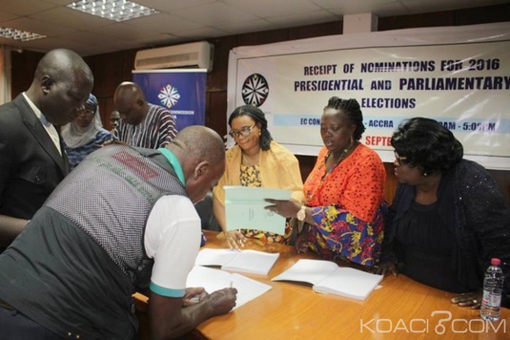 Ghana: Candidatures à  la présidentielle 2016, 11 candidats provisoirement enregistrés, clôture ce vendredi