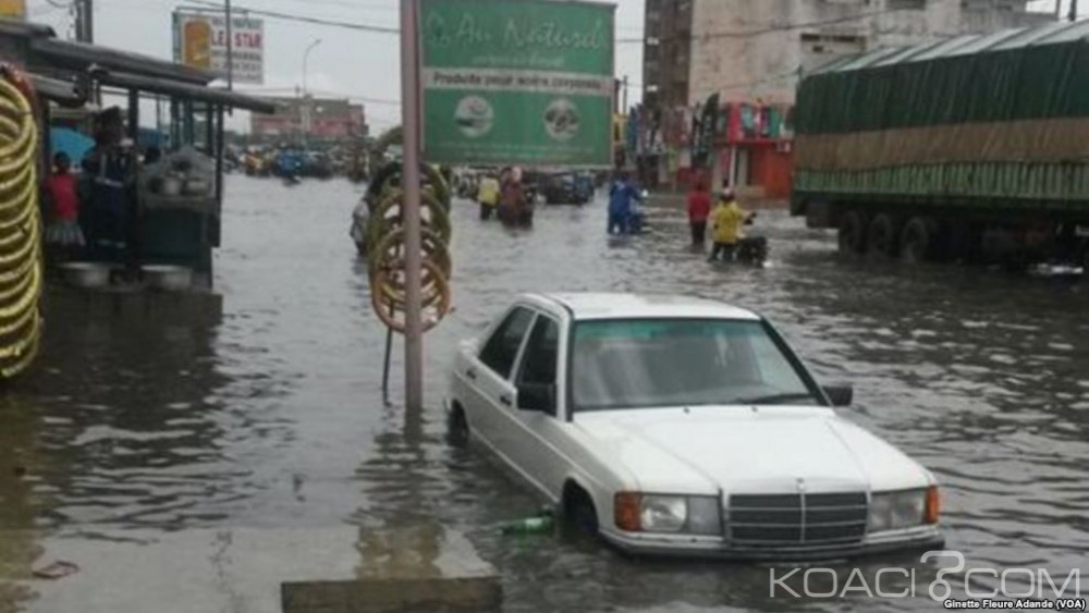 Bénin: Cotonou inondé après de fortes pluies diluviennes