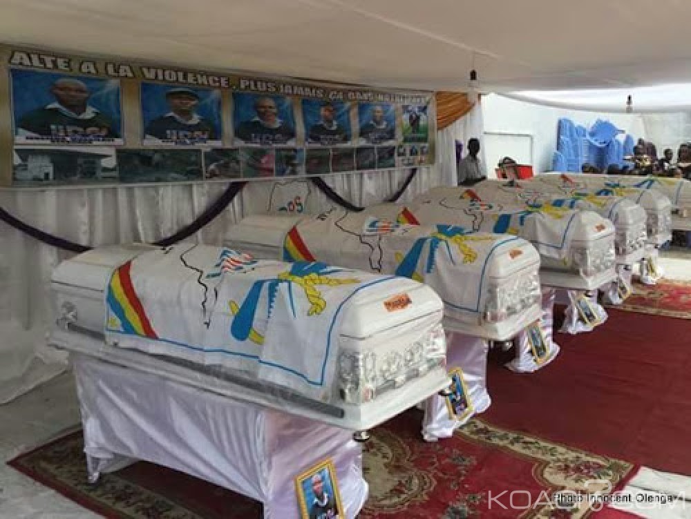 RDC: L'UDPS d'Etienne Tshisekedi expose publiquement les corps de militants tués en Septembre