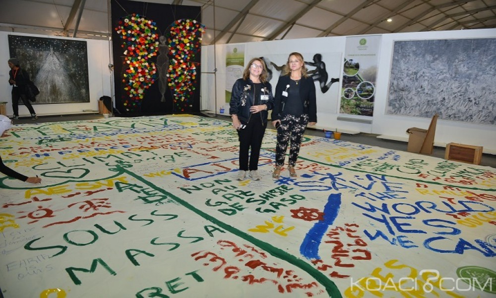Koacinaute: Toile Géante : l'art écologique citoyen au  rendez-vous de la COP 22 de Marrakech