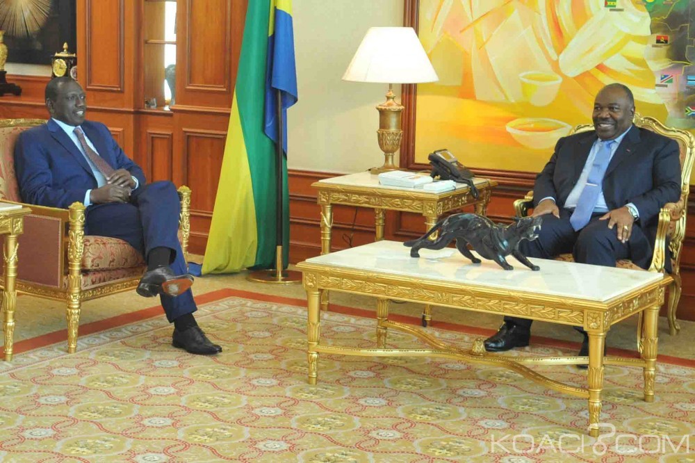 Gabon: Kenyatta envoie Ruto féliciter Bongo qui établit un «premier contact» avec le nouveau représentant de l'Onu pour l'Afrique centrale