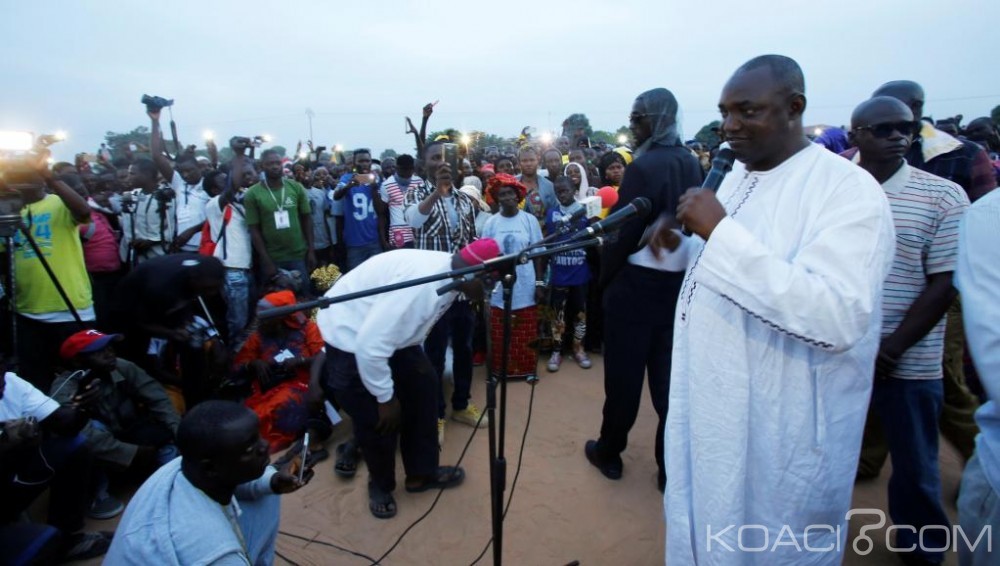Gambie: Fraîchement élu président, Adama Barrow appelle les gambiens au travail et dit attendre la réaction officielle de Jammeh