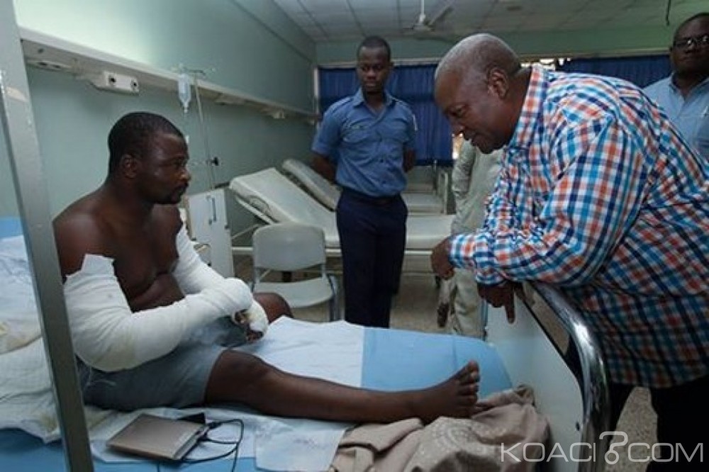 Ghana: Mahama chez les rescapés de l'explosion d'Accra, prise en charge des frais