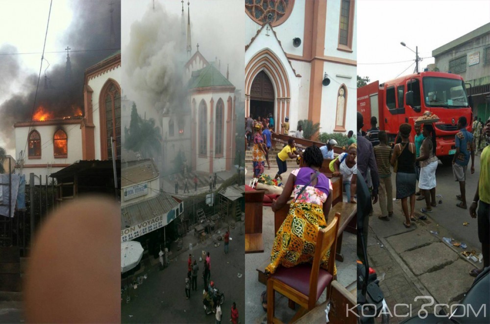 Togo: Incendie maîtrisé à  la Cathédrale Sacré-Cœur de Lomé