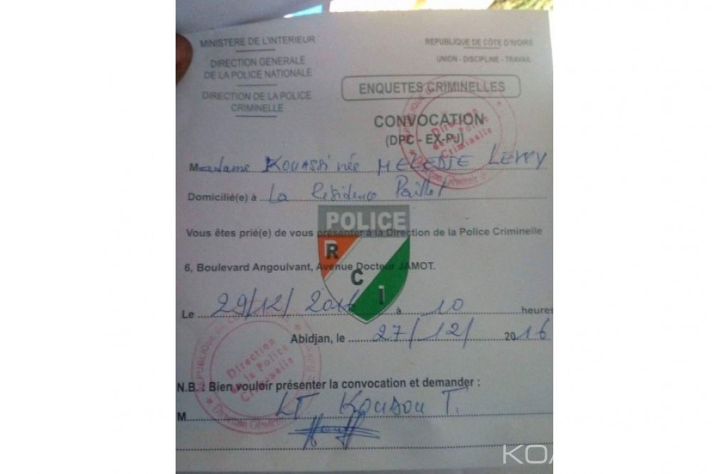 Côte d'Ivoire: Le DG d'une entreprise de presse convoque son employée à  la Police criminelle  pour «espionnage et violation de correspondance»