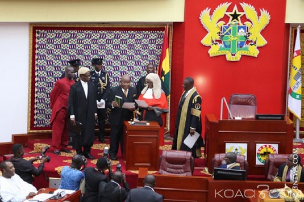 Ghana: Entrée en fonction du parlement avec le bureau, attente de la prestation du Président Akufo-Addo