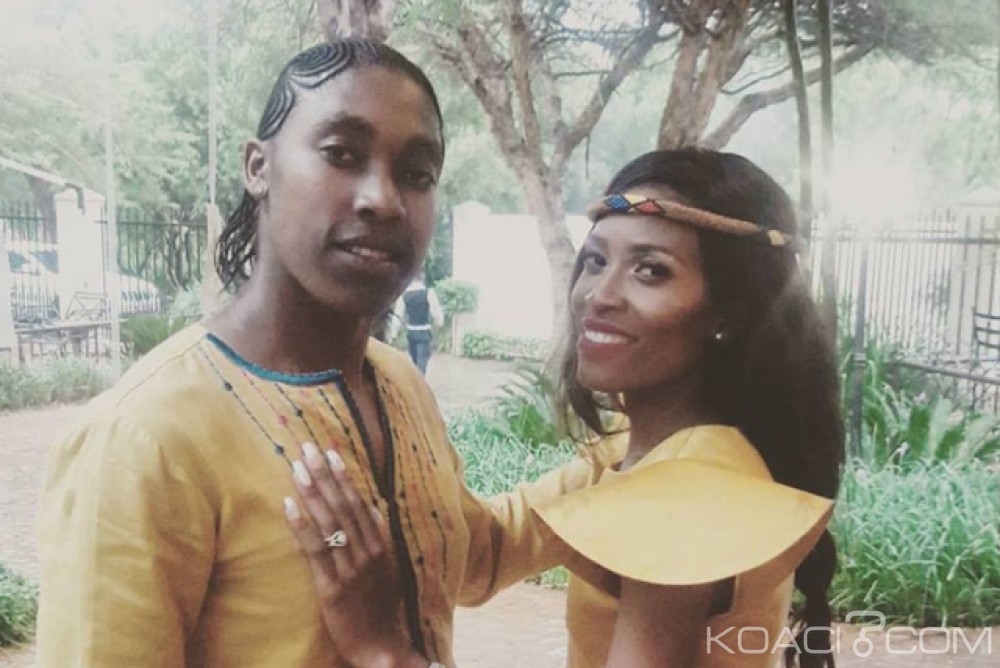 Afrique du Sud:  Caster Semenya   épouse sa compagne de longue date Violet  à  Pretoria