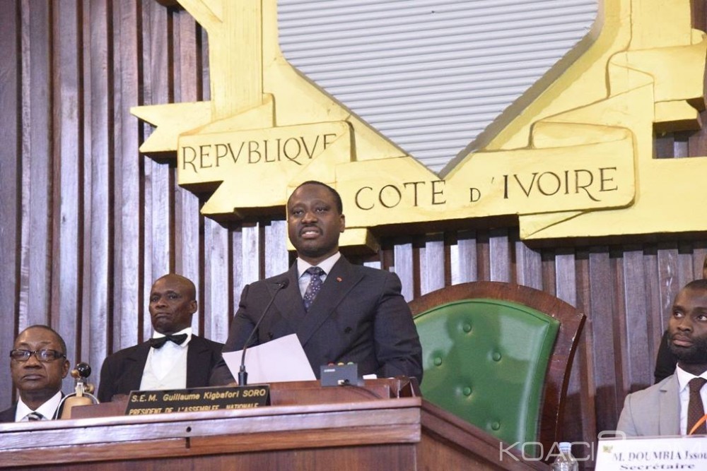 Côte d'Ivoire: Guillaume Soro, annonce Alassane Ouattara à  l'Assemblée nationale et déplore les agitations des soldats