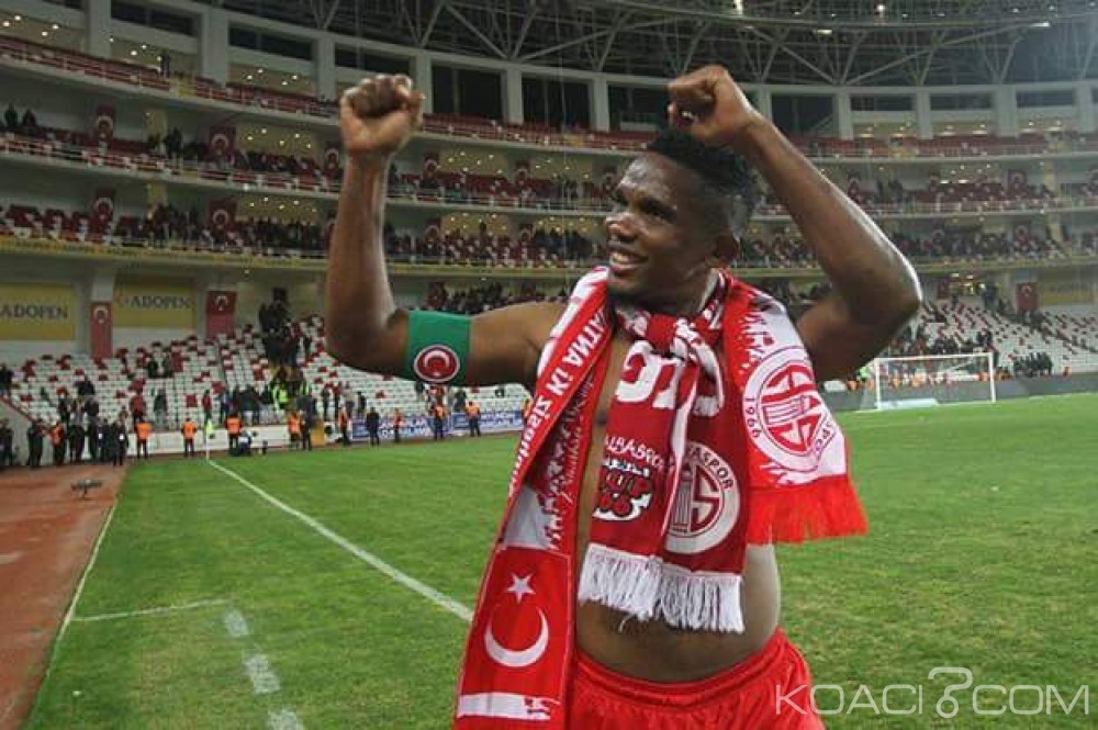 Cameroun: Performances en club, Eto'o marque deux buts et donne la victoire à  Antalyaspor