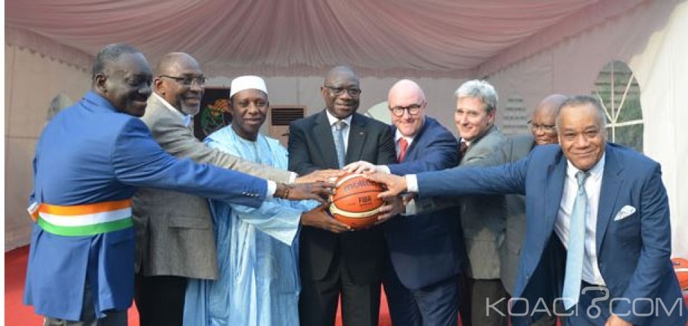 Côte d'Ivoire: Basket-Ball  Africain, pose de la première pierre du futur siège de la fédération  à  Abidjan