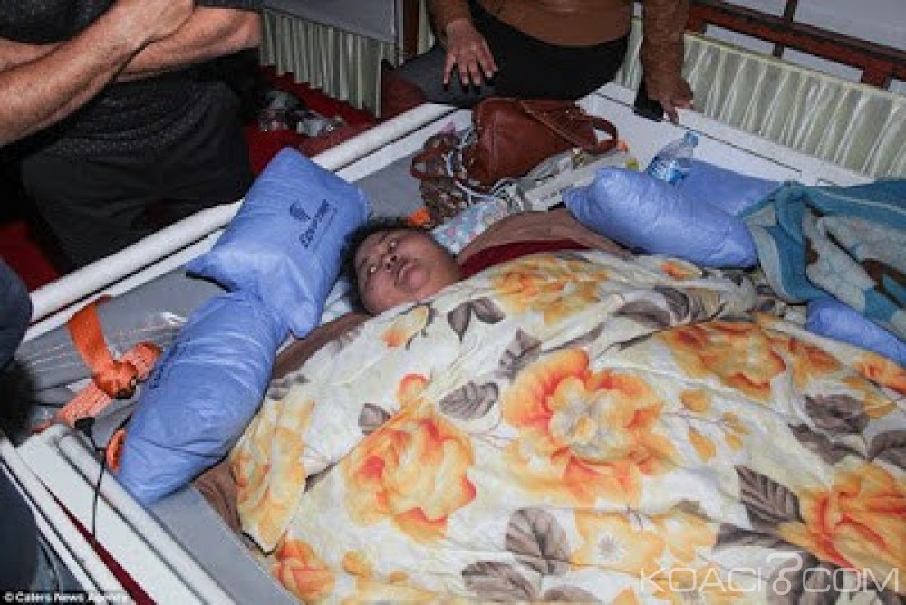Egypte:  Avec près de 500 kilos, la femme la plus grosse du monde en Inde  pour se faire opérer