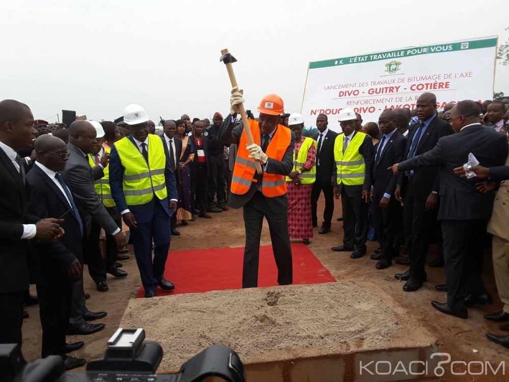 Côte d'Ivoire: Deux projets d'infrastructures routiers d'un coût de réalisation de 116 milliards de FCFA lancés à  partir de Divo