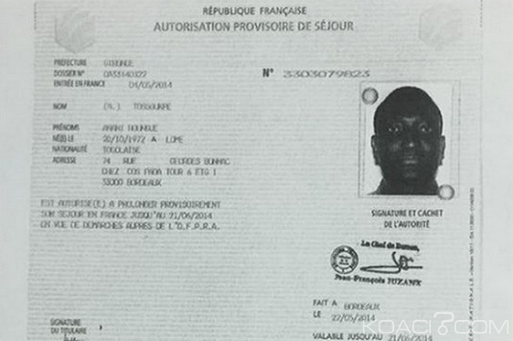 Togo : Recherche d'un parent du patient Tossoukpe Anani Houngue en France