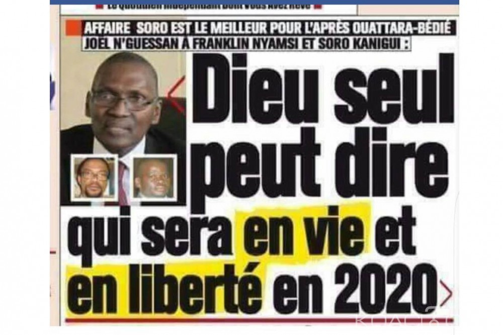 Côte d'Ivoire: 2020, Joël N'Guessan laisse planer une mort de Guillaume Soro