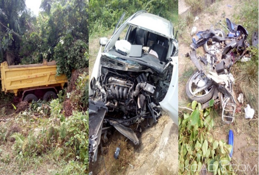 Bénin: Un camion de gravier dérape et fait deux morts et 3 blessés graves