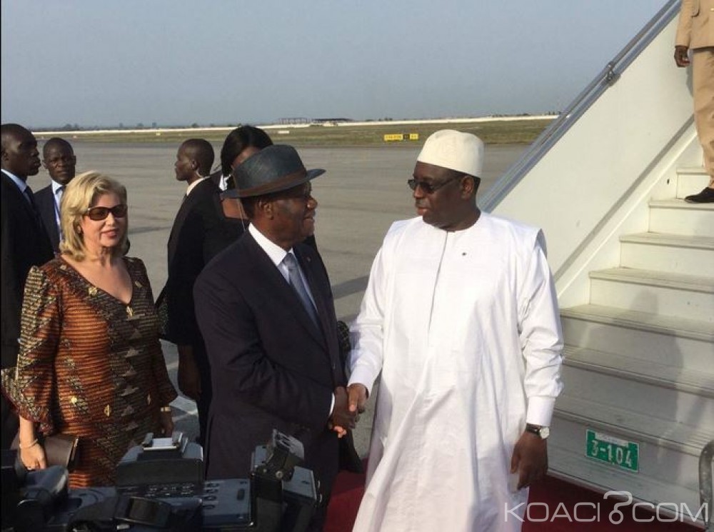Côte d'Ivoire-Sénégal: Macky Sall est arrivé à  Abidjan, d'autres chefs d'Etats annoncés mardi