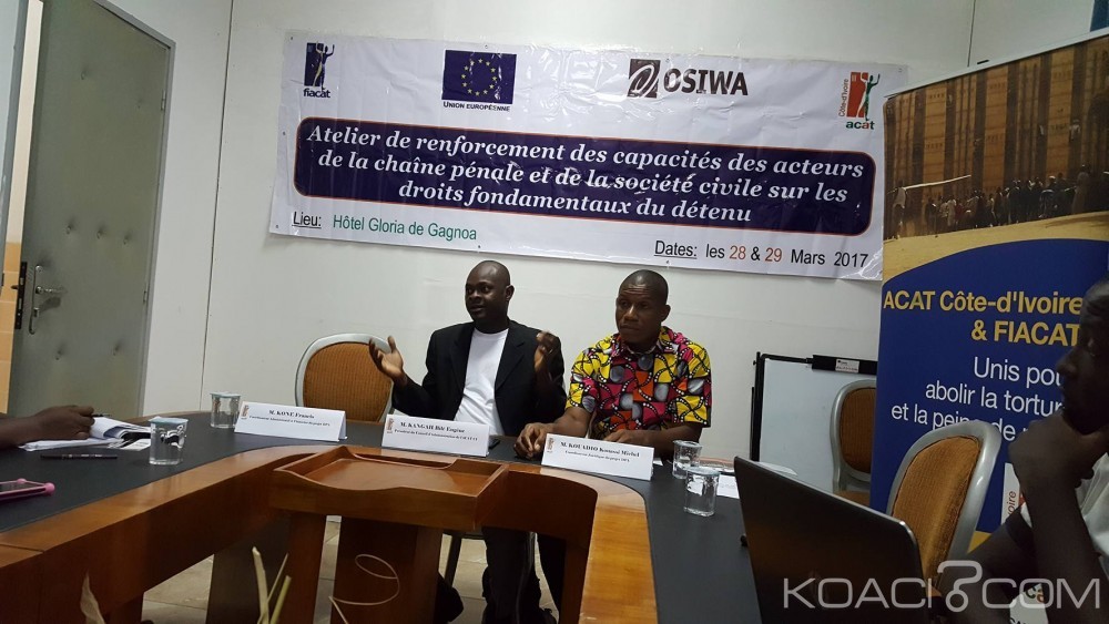 Côte d'ivoire: Droits fondamentaux du détenu, la fiacat et l'acat-ci forment les acteurs de la société civile et de la chaîne pénale à  Gagnoa