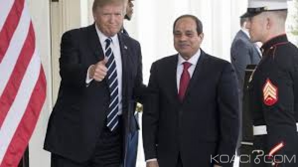 Egypte: A la maison  blanche, Trump loue «le travail fantastique» d' al-Sissi