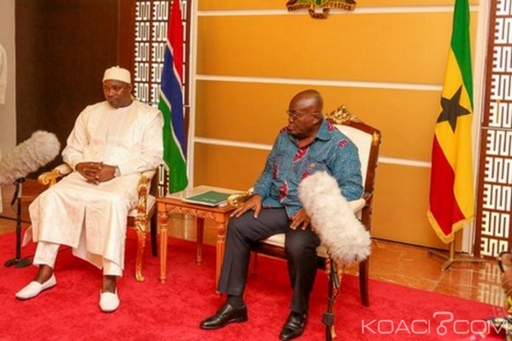 Ghana-Gambie: Le Président Barrow en remerciement à  Accra