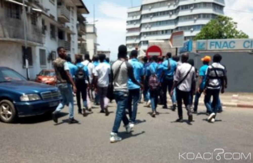 Côte d'Ivoire: Manifestation de la FESCI contre le blocage des soutenances des 33.000 étudiants du BTS