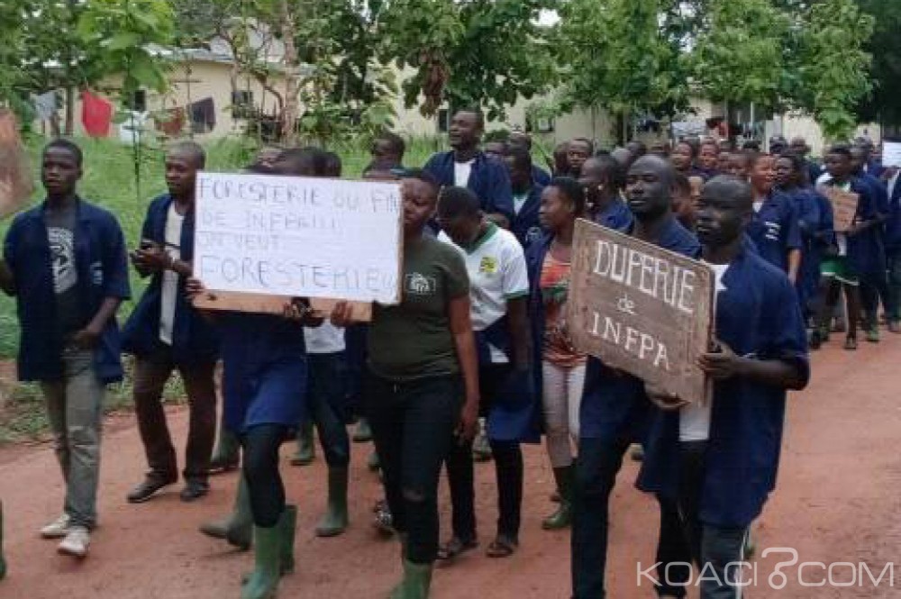 Côte d'Ivoire: «Duperie» de l'INFPA, des étudiants de Tiebissou entrent en grève après l'annulation d'une filière