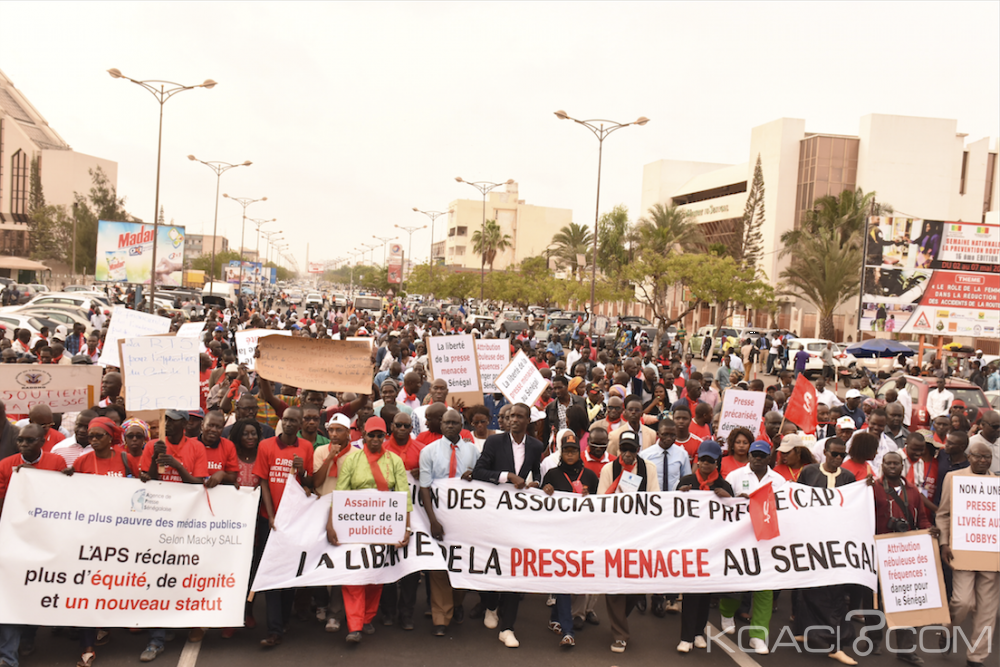 Sénégal: Marche des journalistes contre les menaces sur la liberté de la presse