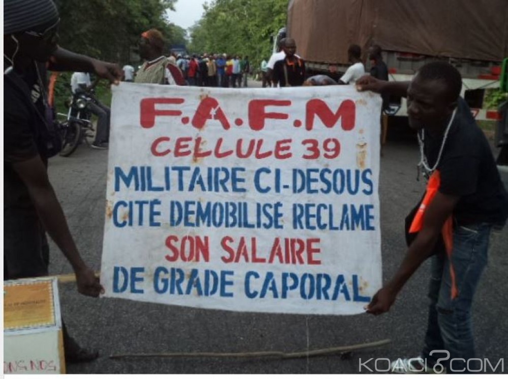 Côte d'Ivoire: Bouaké, les démobilisés veulent leurs primes «Ecomog» (12 millions)  et sollicitent une audience avec Ouattara