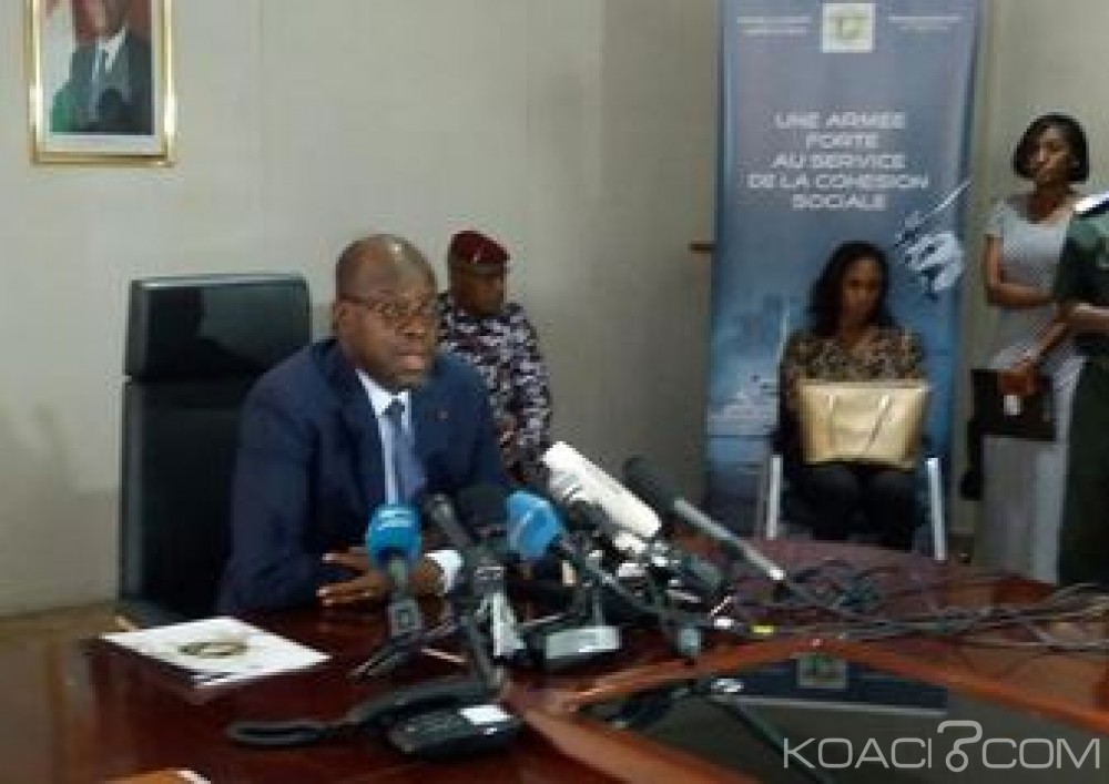 Côte d'Ivoire: Donwahi rassure que les militaires sont bien rentrés en caserne et révèle la découverte d'une cache d'arme