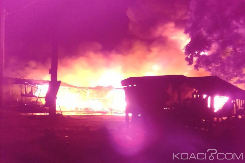 Côte d'Ivoire: Yopougon, un terrible incendie déclenché par des bouteilles de gaz décime des habitations